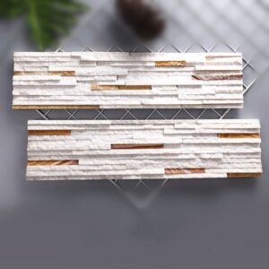 Stylish pencil ledger stone panels showcasing a sleek design