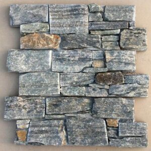 Natural green quartz stone with intricate patterns