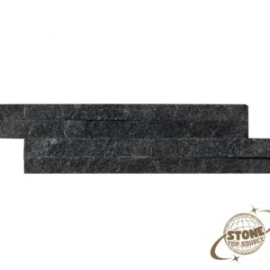 Sparkle Black Quartzite Split Face Mosaic Tiles for wall design
