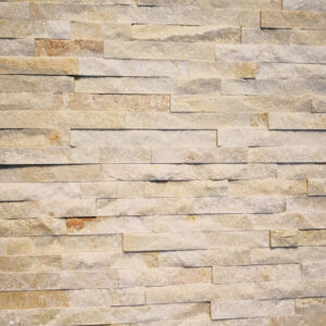Cream quartzite format wall panels for interior design