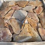 Collection of irregular flagstone pavers for landscaping and outdoor design