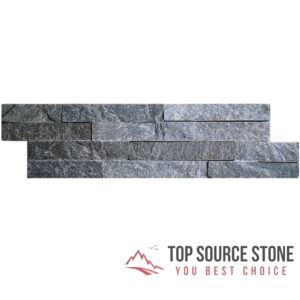 Stylish grey brick split face mosaic tile measuring 10x36 inches