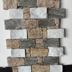 Textured natural stack stone wall cladding for exterior use