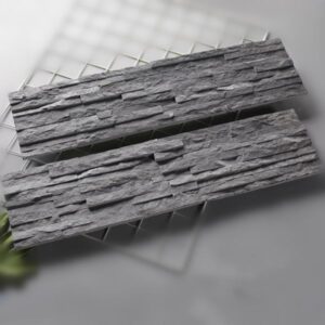 Elegant natural pencil ledger stone panels in earthy tones