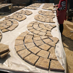 Tiger Skin Quartz Crazy Paving Flagstone for landscaping